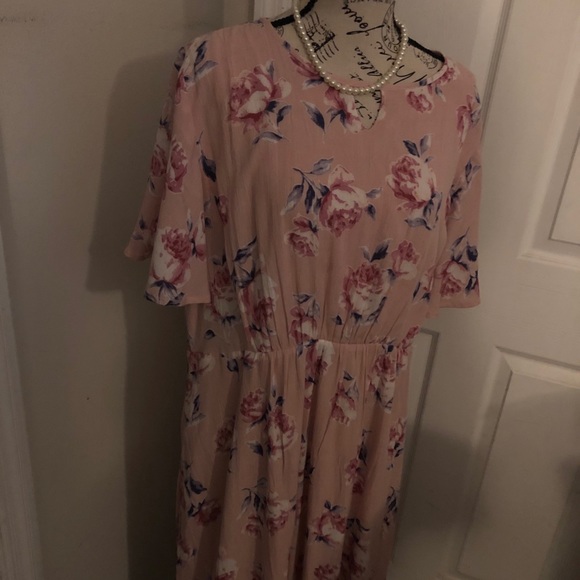 🌼LIKE NEW🌼David & Dani Pretty in Pink Plus Dress - Picture 13 of 13